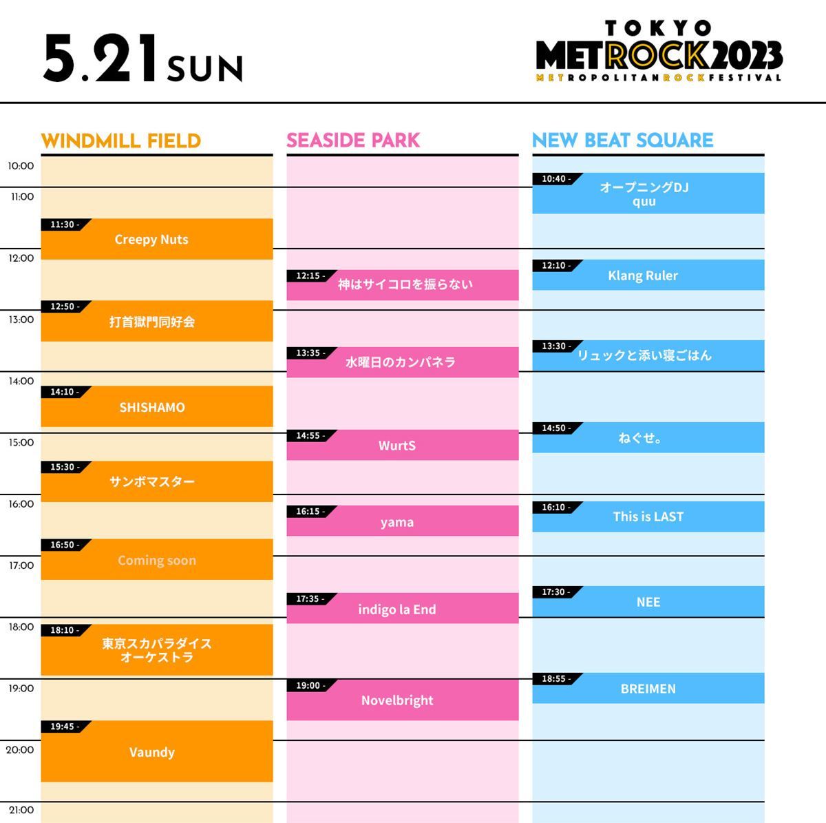 山田孝之&内田朝陽の音楽ユニットquuとダイノジがオープニングDJに　『METROCK』タイムテーブル発表