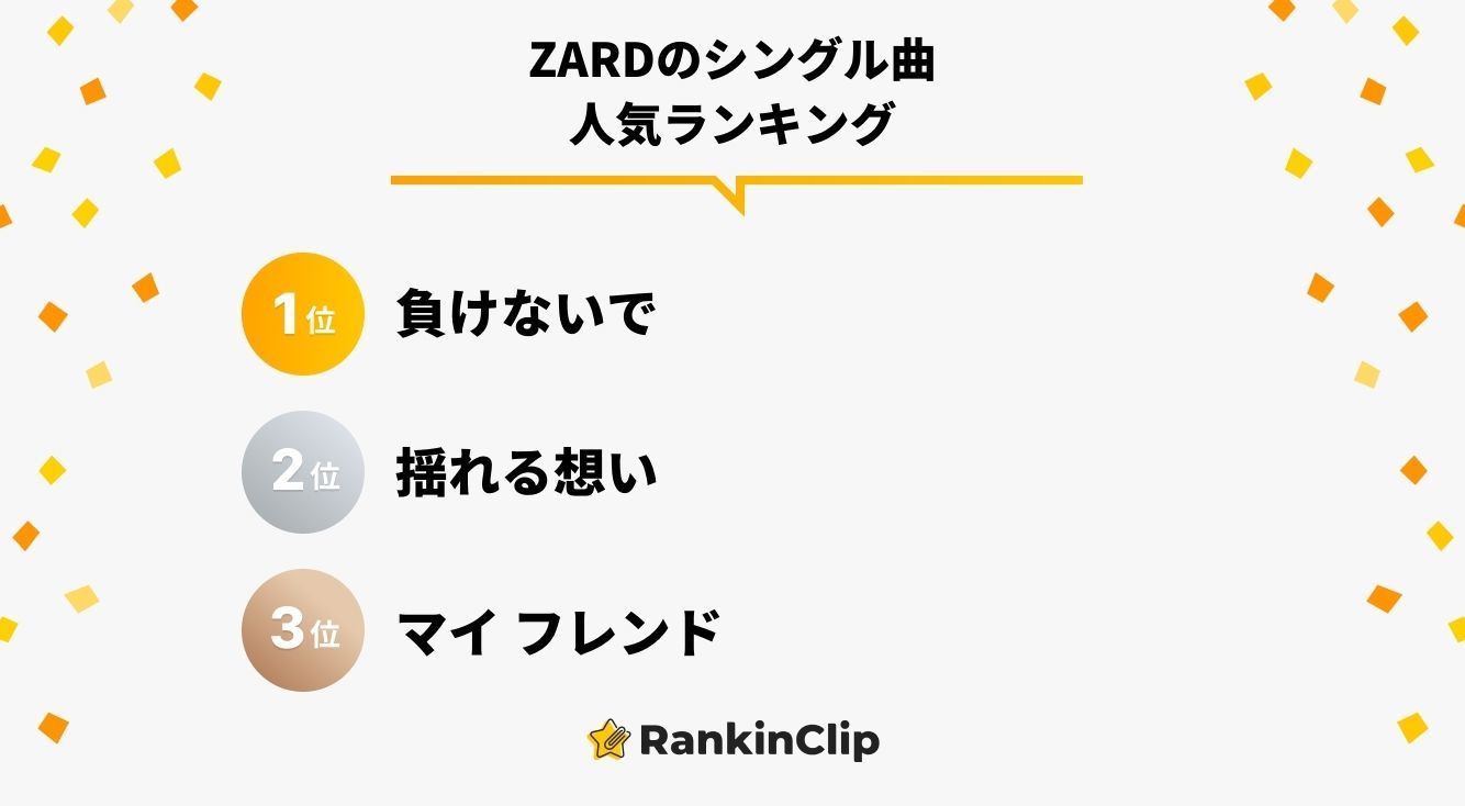 ZARDのシングル曲人気ランキング
