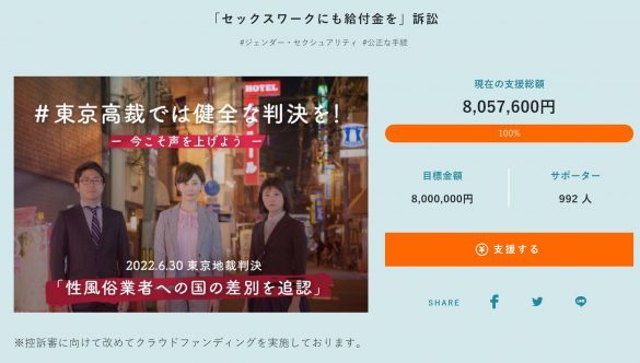 国相手に戦う性風俗業者「『どこ調べなん？』という発言が多かった」コロナ給付金訴訟