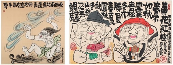 新潟市出身の日本画家、粛粲寶の作品展『粛粲寶の「神・仏・人」展』を開催