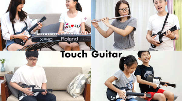 タッチ操作でコード・単音・フレーズが弾ける！「Touch Guitar」が登場