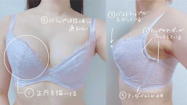 ブラジャー、あなたの体にあってる？チェックポイント5つ