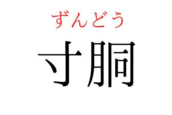 間違えている人多数！「寸胴」何て読む？