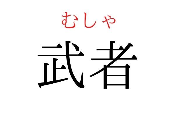 間違えている人多数！「武者」何て読む？