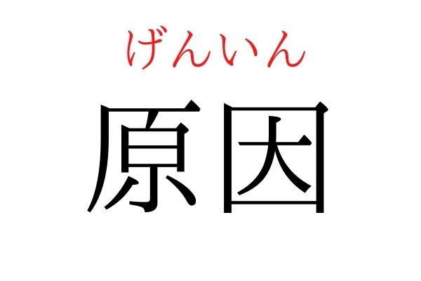 間違えている人多数！「原因」何て読む？