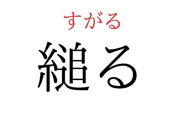 間違えている人多数！「縋る」何て読む？