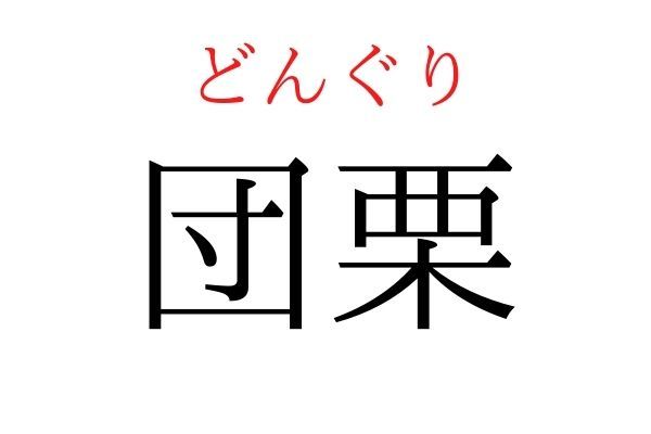 読めないと恥ずかしい？！「団栗」の読み方