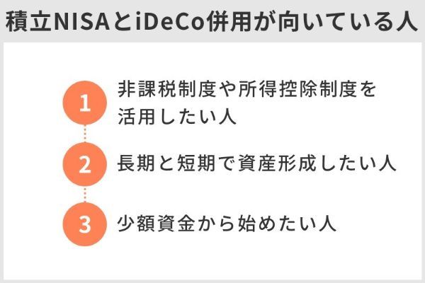 3.積立NISAとiDeCoの併用方法と使い分けを詳しく解説！