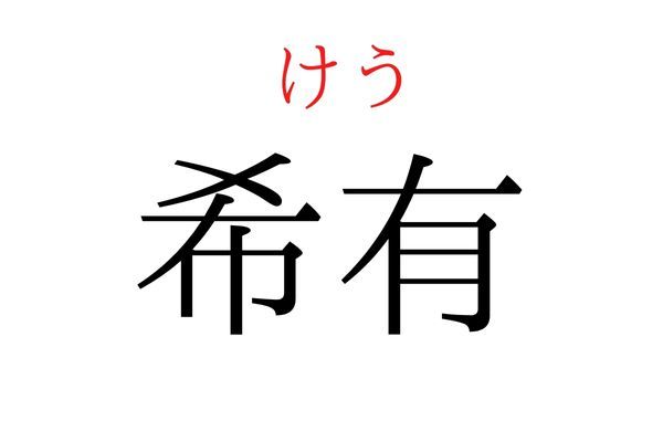 間違えている人多数！「希有」何て読む？