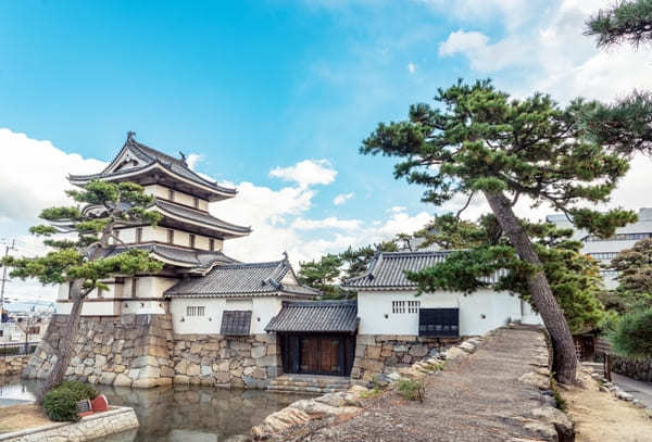 お城が見えます波の上！日本三大水城のひとつ【香川】高松城