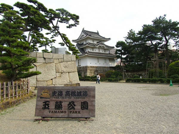 お城が見えます波の上！日本三大水城のひとつ【香川】高松城