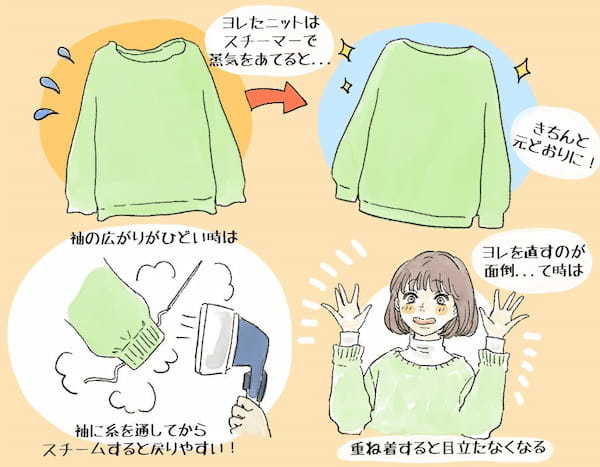 服を捨てるの、ちょっと待った！毛玉・シミ・ヨレ服の上手な活かし方