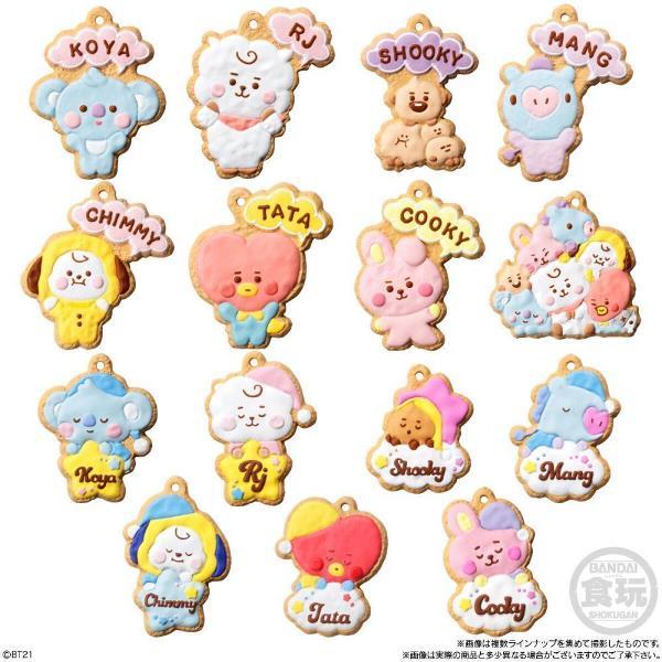 「BT21」のクッキー風チャーム付き商品が可愛すぎ!全15種類コンプしたい。
