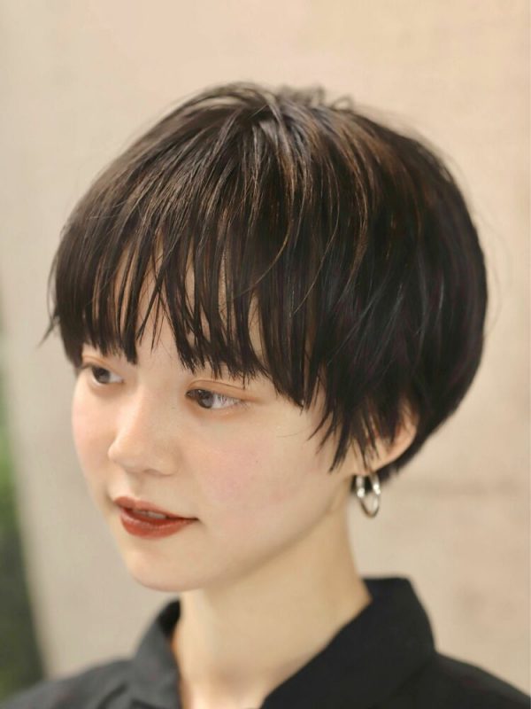 面長さんに似合う《黒髪ショート》総まとめ。可愛いもクールも叶える垢抜け大人ヘア