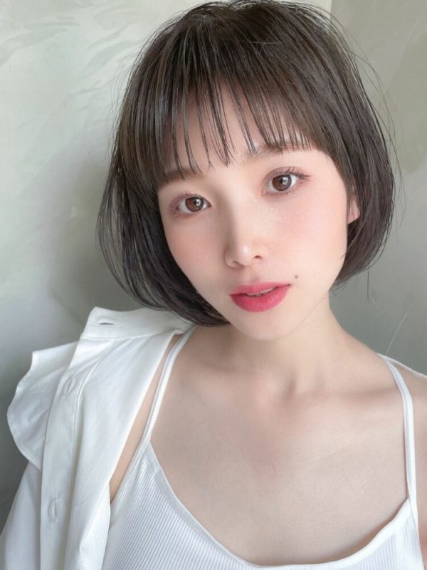 《40代》前髪あり×ストレートボブヘア集。大人に似合うおしゃれな髪型をご紹介