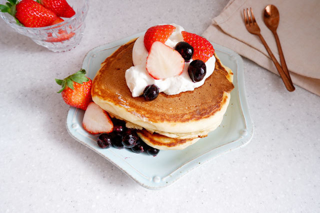 ホットケーキミックスでつくる♡絶対ふくらむ！ふわふわお豆腐パンケーキ1.jpg