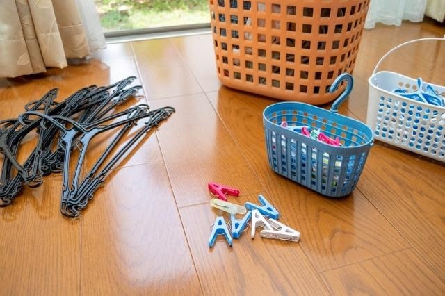 ニットの伸びない干し方