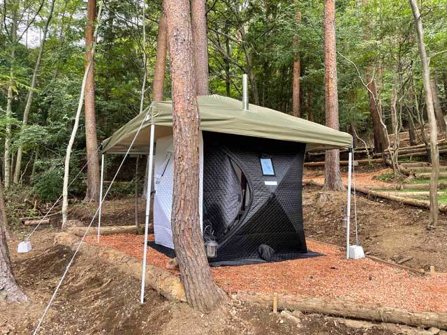 今の流行りはアウトドアでサウナ！富士山を望むキャンプ場で家族みんなで「ととのう」体験