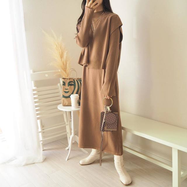 冬は「ニットワンピース」1枚で垢抜ける♡今すぐマネしたい!おしゃれな人のコーデ7Style1.jpg