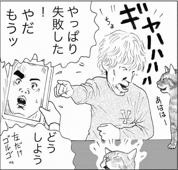 ＜猫漫画＞猫先生の名言「眉はこころの鏡だ」そのココロは？／モンちゃんと私