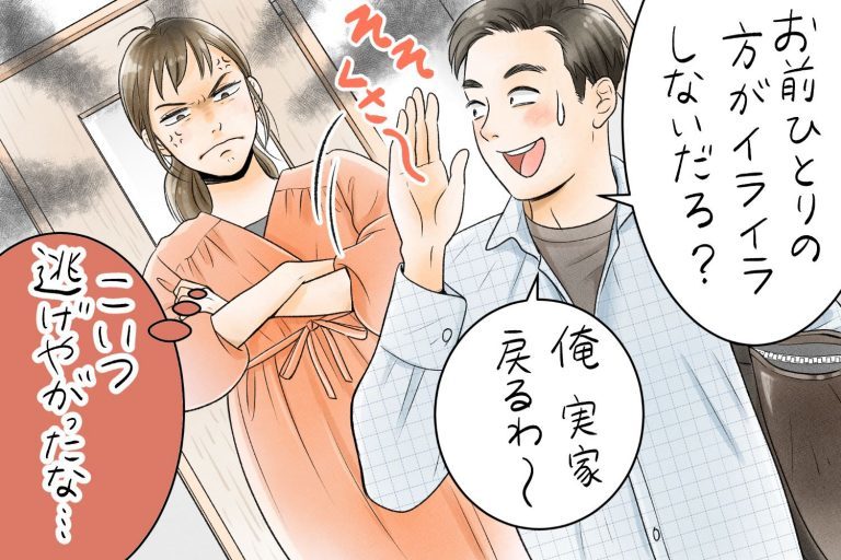 妊娠中の妻を置いて、実家に戻った夫。そのズルい言い訳とは？